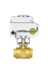 Vanne à boisseau sphérique motorisée 3 voies en laiton avec actionneur NPT 220V, type marche/arrêt, pour eau, OEM, fournie directement par l'usine - Product Image 4