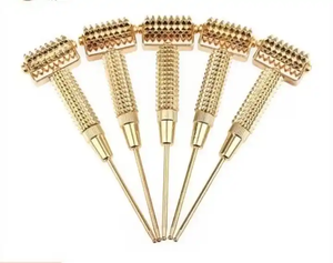 Rouleau d'instrument de beauté Barre d'or Soins de santé chinois <span class=keywords><strong>Acupuncture</strong></span> Rouleau de beauté du <span class=keywords><strong>visage</strong></span> - Product Image 5