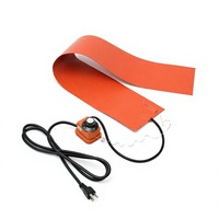 Couverture chauffante infrarouge en caoutchouc silicone 1200W 220V avec contrôleur numérique, chauffage rapide, taille personnalisée, pour le côté de la guitare