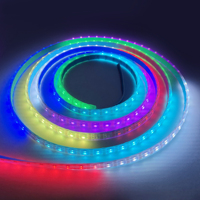 Bande LED IP68 Ws2815 60 LED, bande LED RVBW adressable de haute qualité, bande LED RVBW adressable 12V, 8 mm