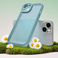 Coque de téléphone antichoc en TPU dépolie semi-transparente anti-chute pour iPhone 17/16/15/Max – Housse de protection Fundas Carcasa