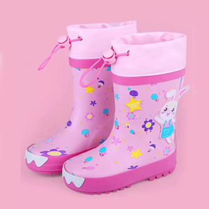 Scarpe da pioggia per bambini modellazione antiscivolo impermeabile protezione ambientale scarpe da acqua per la scuola primaria stivali da pioggia per l'<span class=keywords><strong>asilo</strong></span> - Product Image 2
