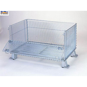 עגלת אחסון מתקפלת תעשייתית מפלדת אל-חלד עמידה במיוחד, רב מכר, ניתנת להתאמה אישית, בעלת ארבעה גלגלים, עומס 200 ק\\\"ג, חמה - Product Image 5