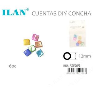 Perline Quadrate Multicolore da 12mm per Creazione di Gioielli Fai-da-Te - Product Image 3