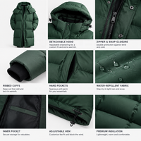 Veste matelassée légère personnalisée OEM ODM, veste avec doublure confortable, manteau de sport antidérapant pour l'extérieur, vente en gros