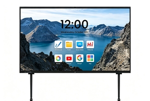mobile stand for interactive flat panel <b>wall</b> mounted 65 75 inch tv mobile bracket for smart board with competitive price - Product Image 5