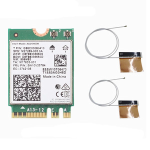 Ax210 ax210ngw Card mạng M.<span class=keywords><strong>2</strong></span> NGFF <span class=keywords><strong>2</strong></span>.4GHz/5G Wi-Fi 6E 2400Mbps Wifi thẻ 802.11ax Bluetooth 5.<span class=keywords><strong>2</strong></span> Wifi Adapter - Product Image 5