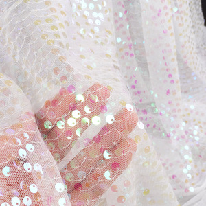 Экологичная сетчатая ткань 6 мм с металлическими блестками и вышивкой для свадебных платьев, женская одежда, Декор - Product Image 3
