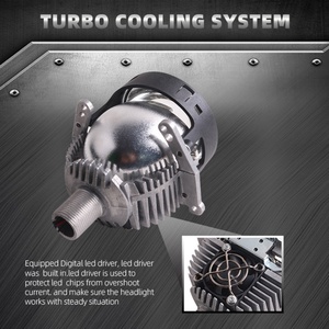 Sanvi Popular 3 Inch 52w 62w 5000k High Low Beam Automotive <b>Led</b> Lamps H9 Bi <b>Led</b> Lens <b>Projector</b> Headlight 3.0 - Product Image 5