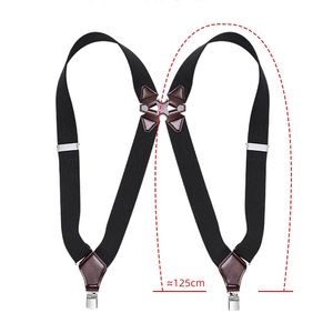 <span class=keywords><strong>Tirantes</strong></span> Elásticos Ajustables Personalizados <span class=keywords><strong>de</strong></span> 3.5cm con Clip Lateral <span class=keywords><strong>de</strong></span> Color Sólido para <span class=keywords><strong>Hombre</strong></span>, para Traje, Conducir y Uso Diario - Product Image 3