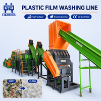 Ligne de lavage de films agricoles PP/PE 1000-2000 kg/h pour le recyclage, élimination de la saleté et sortie de films propres