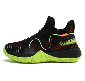 DFS1011 Zapatillas Deportivas Profesionales para Hombre, Diseño de Marca en Negro, Rojo y Verde, para Baloncesto, Running y Entrenamiento - Product Image 1