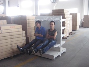 Scaffale metallico inossidabile a 4 piani scaffale di esposizione della verdura della frutta scaffale del supermercato scaffale dello scaffale del supermercato - Product Image 5