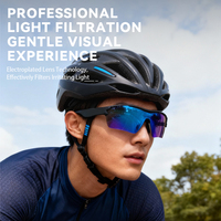 Lunettes audio sportives IA, lunettes de soleil audio pour cyclisme coupe-vent et anti-poussière, lunettes de soleil intelligentes IA pour appels en temps réel en extérieur