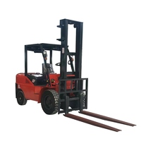 Chariot élévateur diesel Muduo avec quatre grandes roues, longueur de fourche de 1070 mm, capacité de 3 tonnes, vente directe d'usine Jiangsu