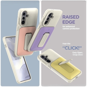 Cüzdan Tarzı Kart Yuvalı Arka Kapak Tutucu Darbeye Dayanıklı Standlı TPU+PC Hava Yastıklı Kılıf A36 A56 A26 A16 A06 için - Product Image 4