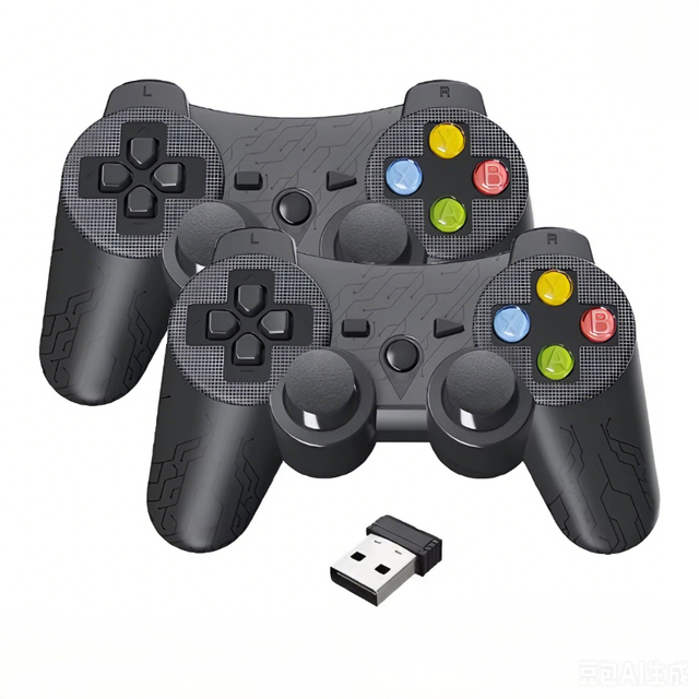 706W 2.4GHz Wireless Gamepad for PC//Android TV with Vibration Motor & Eco-Friendly Design