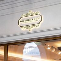 Huruf LED 3D Custom, Strip LED Neon Back-lit, Papan Nama Bisnis Stainless Steel untuk Salon Kecantikan, Toko, Perusahaan Otomotif