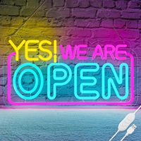 Enseigne LED néon « OUVERT » en acrylique, boîte à lumière rouge et bleue, étanche, pour vitrine de magasin, bar, café, décoration commerciale