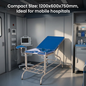 Lettino Ginecologico Portatile Sanong-Style in Acciaio Inossidabile Lechi <span class=keywords><strong>A23</strong></span> con Schienale e Tavolo per Esami - Product Image 6