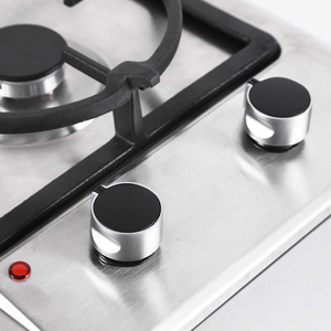 Cuisinière à gaz à deux brûleurs à double usage avec comptoir intégré en acier inoxydable compatible avec l'électricité et le gaz pour l'extérieur VR et la maison - Product Image 3
