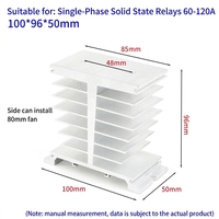Universal Simple Single Three-phase Solid State Relay Thyristor Heat Sink Aluminium Alloy Aluminium Murni Tahan Lama Tahan Panas Kuat