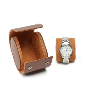 PU Leather Watch Storage Box Single Watch Case Box Gift Portable Travel Luxury Watch Case Gift Boxes