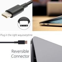 Adaptateur secteur USB C 65W Type C Power PD Wall Charger pour Mac Book Pro, Dell, Lenovo, HP, a Cer et tous les ordinateurs portables ou téléphones intelligents