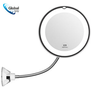 <span class=keywords><strong>Espejo</strong></span> <span class=keywords><strong>de</strong></span> Maquillaje LED con Aumento <span class=keywords><strong>de</strong></span> 10X, Cuello Flexible y Base <span class=keywords><strong>de</strong></span> Succión, <span class=keywords><strong>Espejo</strong></span> <span class=keywords><strong>de</strong></span> Vanidad Portátil <span class=keywords><strong>de</strong></span> ABS <span class=keywords><strong>para</strong></span> Decoración del Hogar - Product Image 1