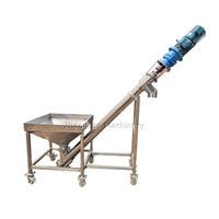 Convoyeur à vis automatique compact et portable pour poudre, élévateur à vis en acier, machine de transport alimenté par vis