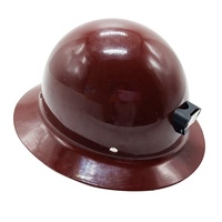 Casque de sécurité en fibre de verre à visière intégrale robuste pour lampe minière, industrie des tunnels miniers, avec système de serrage à cliquet - Cascos de Seguridad