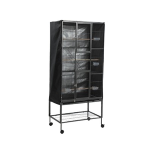 Nouvelle couverture de <span class=keywords><strong>cage</strong></span> à oiseaux classique avec isolation occultante à bouton-pression tissu tissé durable pour perroquets - Product Image 1