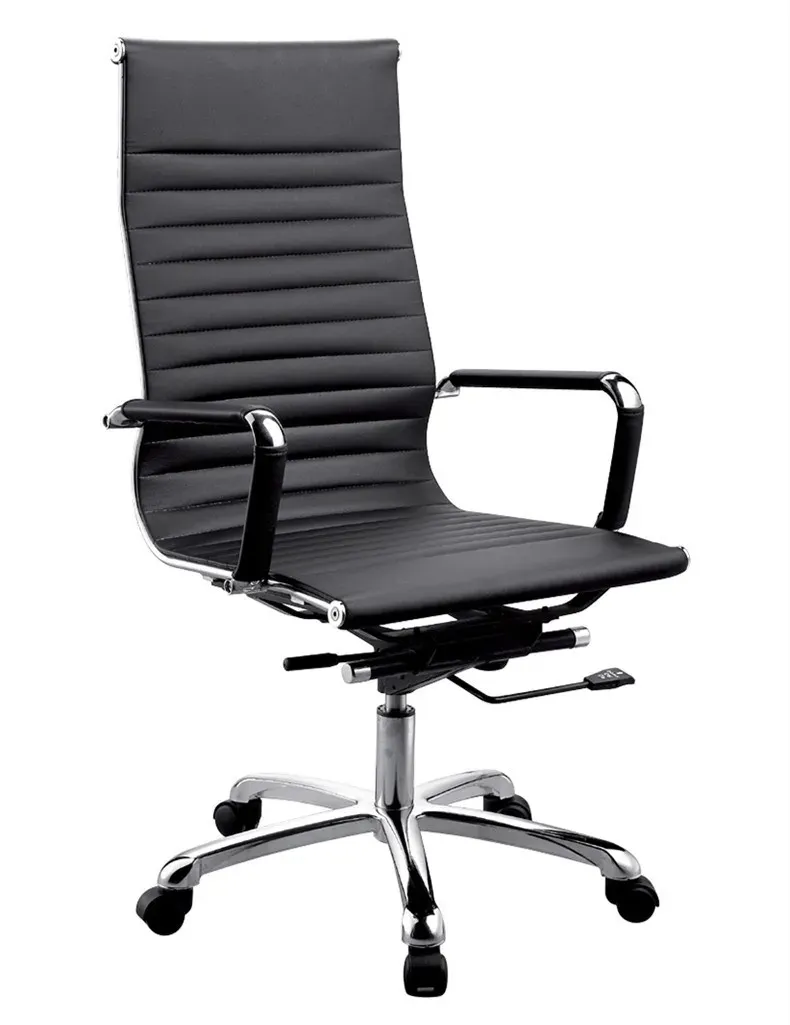 Melhor Preço Logotipo Personalizado Executivo Swivel Staff Trabalhando Cadeiras PU Leather Office Chairs