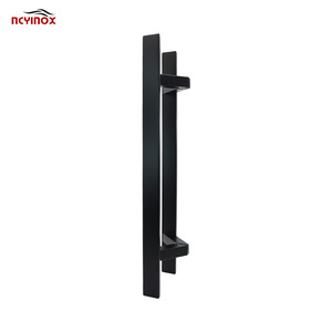 Poignée <span class=keywords><strong>de</strong></span> tirage robuste <span class=keywords><strong>en</strong></span> <span class=keywords><strong>acier</strong></span> inoxydable 304, profilé carré <span class=keywords><strong>en</strong></span> V, <span class=keywords><strong>pour</strong></span> portes vitrées, <span class=keywords><strong>en</strong></span> bois ou composites, à entrée dos à dos - Product Image 3
