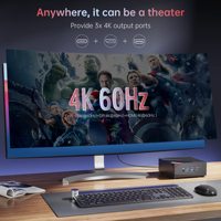 Mini PC Gamer 7 5700U con 2x DDR4 Nvme, 3 Pantallas 4K HD, Wifi6, TPM2.0, R7 5800U