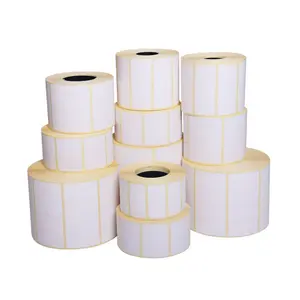 Custom Size Different Liner Blank Direct Thermal Sticker Label Roll 4x6 Label Shipping Roll