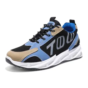 China Wholesale Price Trendy Sport calzado masculino Breathable Large Men Running Shoes