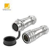 Conector Circular E-Weichat SF20 Push-Pull IP67 Impermeable 25A 500V de Aleación de Cobre y Zinc para Iluminación de Escenarios, Audio y Energía