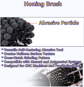 Brosses en nylon abrasives de qualité industrielle pour le rodage de cylindres, flexibles, grain 60-1200, personnalisables OEM pour le polissage de tuyaux - Product Image 2