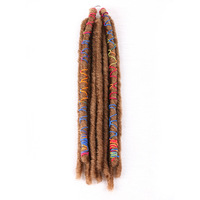 Extensions de cheveux en dreadlocks douces de 18 pouces, 10 mèches, faux locs, cheveux pour tresses au crochet