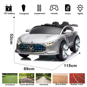 Kids Ride-On <b>Car</b> 4 Flash Wheels Remote Control 12V Rechargeable Battery Plastic <b>Toy</b> 2 to 4 Years Unisex <b>Model</b> GM-2998 - Product Image 2