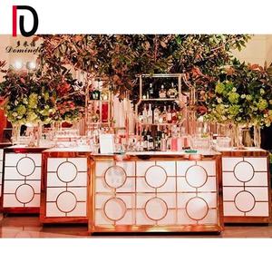 Muebles de Bar usados <span class=keywords><strong>para</strong></span> fiestas, recepción rectangular, mostrador de Bar de Metal comercial, restaurante - Product Image 4