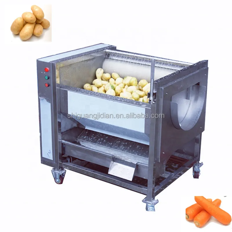 Automatic Seafood oyster cleaning yam root washing peeling machine Potato Taro Peeling Machine