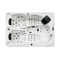 BELLAGIO Spa portable 2,2 m en acrylique avec système de massage par remous, piscine chaude, système de contrôle Gecko, baignoire extérieure