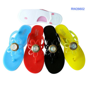 Sandalias de Playa de Verano para Mujer, Personalizadas al por Mayor, con Pedrería, Antideslizantes, de PVC, con Cristales - Product Image 3