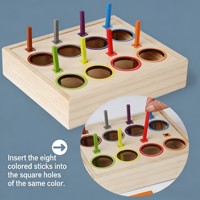 Jouet d'identification des couleurs pour la maternelle, balles arc-en-ciel à assortir, ensemble de jeu interactif pour les tout-petits