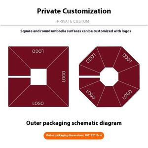 야외 공간 커버리를위한 안뜰 별장 마당 정원 마당에 대한 현대적인 디자인 야외 파라솔 상업용 로마 태양 우산 - Product Image 5