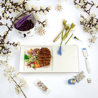 Modèles de nourriture de simulation de steak en PVC hyper-réaliste et écologique - Accessoires de présentation personnalisés, imperméables et résistants à la décoloration, faits à la main pour