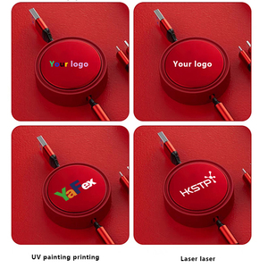 Logo personnalisé 5 1 <span class=keywords><strong>c</strong></span>âble de données de chargement universel rétractable multi-usage <span class=keywords><strong>3i</strong></span> N1 pour téléphone Micro Type-<span class=keywords><strong>C</strong></span> USB chargeur métal écouteur - Product Image 5