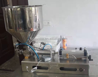 Machine de remplissage semi-automatique de pâtes alimentaires et de boissons avec buse de remplissage 1/2, haute précision, pour bouteilles en plastique et en verre de 200 ml